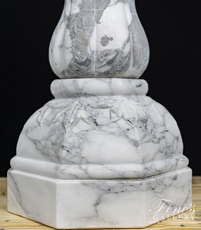 Marble Fountains  - Superb Font In Arabascato Marble - MF-2174